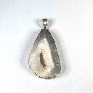 Druzy Quartz Sterling Pendant
